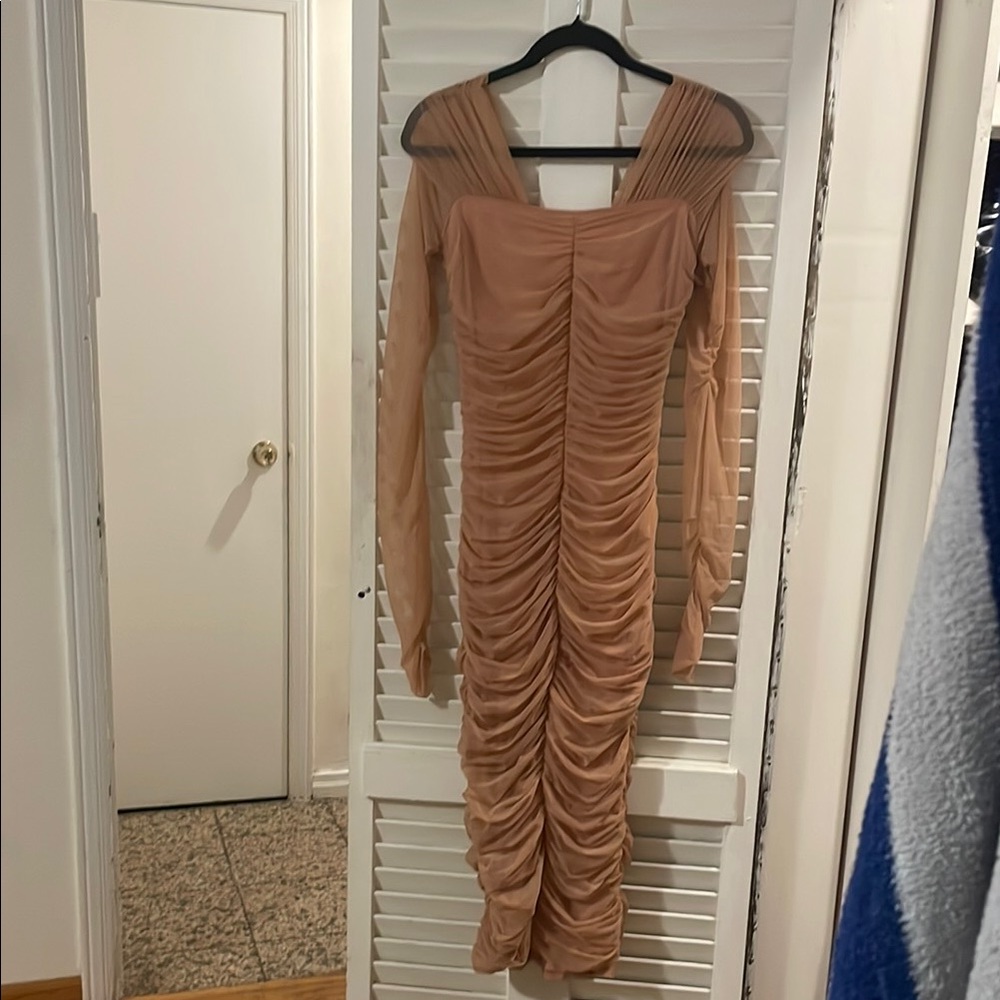 A.L.C Elegant Long Sleeve Dress with Lace Details